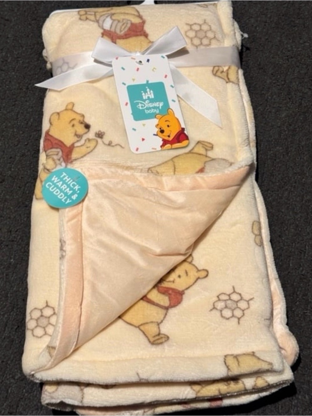 Disney baby butter yellow Winnie the Pooh Baby Blanket